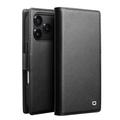 Funda de piel iPhone 17 Pro Max Qialino 2 en 1 desmontable para cartera - Compatible con MagSafe - Negro