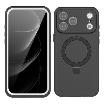 Funda impermeable IP68 MagSafe con soporte para iPhone 17 Pro Max Redpepper - Negro