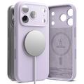 Funda MagSafe de silicona líquida Ringke para iPhone 17 Pro Max - Violeta Claro