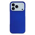 Carcasa de Plástico Engomado para iPhone 17 Pro Max - Azul