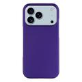 Carcasa de Plástico Engomado para iPhone 17 Pro Max - Púrpura