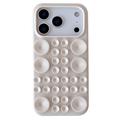 Funda de silicona con ventosa para iPhone 17 Pro Max - Blanco antiguo