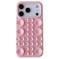Funda de silicona con ventosa para iPhone 17 Pro Max - Rosa