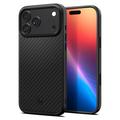iPhone 17 Pro Max Spigen Enzo Aramid T Mag Case - MagSafe Compatible - Negro / Plateado