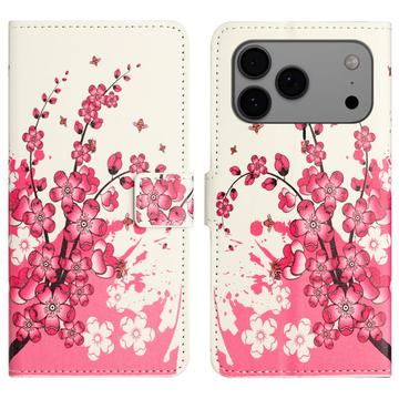 Funda Style para iPhone 17 Pro Max - Estilo Cartera - Flores Rosas