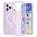 Funda Híbrida Stylish Glitter Series para iPhone 17 Pro Max - Compatible con MagSafe - Púrpura