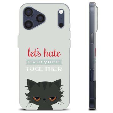 Funda de TPU para iPhone 17 Pro Max - Gato Enfadado