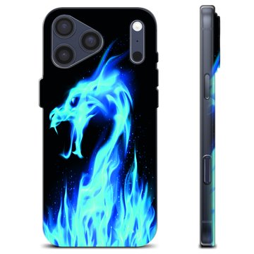 Funda de TPU para iPhone 17 Pro Max - Dragón de Fuego Azul