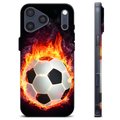 Funda de TPU para iPhone 17 Pro Max - Pelota de Fútbol en Llamas