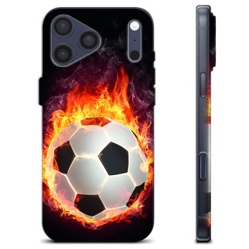 Funda de TPU para iPhone 17 Pro Max - Pelota de Fútbol en Llamas