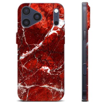 Funda de TPU para iPhone 17 Pro Max - Mármol Rojo