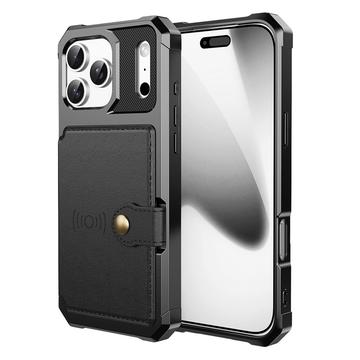 Funda de TPU con Tarjetero para iPhone 17 Pro Max - Negro
