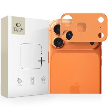 Protector de cámara de aluminio iPhone 17 Pro Max Tech-Protect Camalloy Fit+ - Naranja cósmica