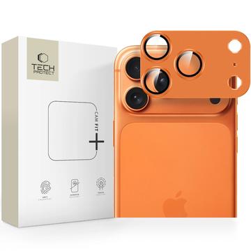 Protector de lente de cámara Tech-Protect Camfull Fit+ para iPhone 17 Pro Max - Naranja Cósmica