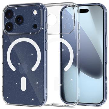 Funda de TPU iPhone 17 Pro Max Tech-Protect FlexAir Glitter MagSafe - Transparente