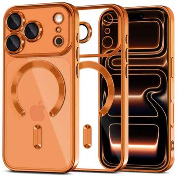 Funda Tech-Protect MagFlex para iPhone 17 Pro Max - Compatible con MagSafe - Claro/ Naranja cósmico