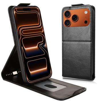 Funda abatible vertical con soporte iPhone 17 Pro Max - Negro