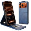 Funda abatible vertical con soporte iPhone 17 Pro Max - Azul oscuro