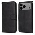 Funda de cartera con soporte para iPhone 17 Pro Max - Negro
