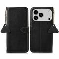 Funda con RFID para iPhone 17 Pro Max - Estilo Cartera - Negro