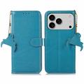 Funda con RFID para iPhone 17 Pro Max - Estilo Cartera - Azul