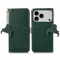 Funda con RFID para iPhone 17 Pro Max - Estilo Cartera - Verde