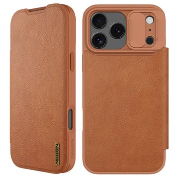 Funda con Tapa Nillkin Qin Pro para iPhone 17 Pro - Marrón