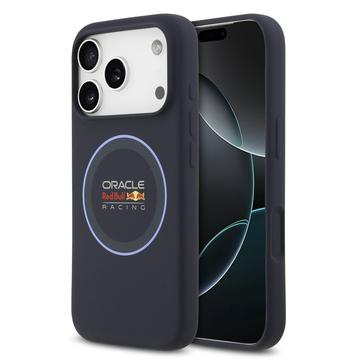 Funda de silicona líquida iPhone 17 Pro Oracle Red Bull Racing Blue Ring - Compatible con MagSafe - Azul Marino