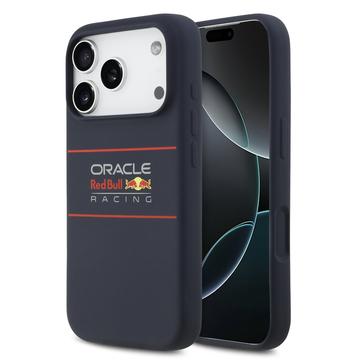 Funda de silicona iPhone 17 Pro Oracle Red Bull Racing Logo Horizontal - Compatible MagSafe - Azul Marino