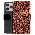Funda Cartera Premium para iPhone 17 Pro - Granos de Café