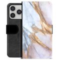 Funda Cartera Premium para iPhone 17 Pro - Mármol Elegante