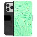 Funda Cartera Premium para iPhone 17 Pro - Menta Verde