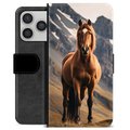 Funda Cartera Premium para iPhone 17 Pro - Caballo