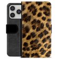 Funda Cartera Premium para iPhone 17 Pro - Leopardo