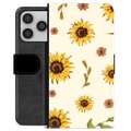 Funda Cartera Premium para iPhone 17 Pro - Girasol