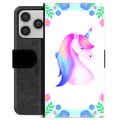 Funda Cartera Premium para iPhone 17 Pro - Unicornio