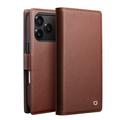Funda de piel iPhone 17 Pro Qialino 2 en 1 desmontable para cartera - Compatible con MagSafe - Marrón