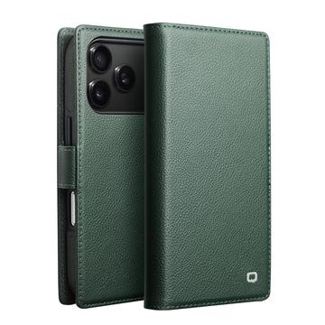 Funda de piel iPhone 17 Pro Qialino 2 en 1 desmontable para cartera - Compatible con MagSafe - Verde