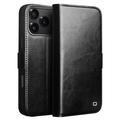 Funda Clásica de Cuero Qialino para iPhone 17 Pro - Estilo Cartera