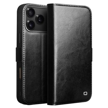 Funda Clásica de Cuero Qialino para iPhone 17 Pro - Estilo Cartera