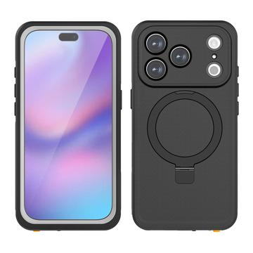 Funda impermeable IP68 MagSafe con soporte para iPhone 17 Pro Redpepper - Negro