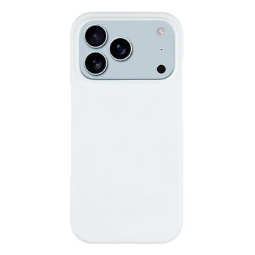 Carcasa de Plástico Engomado para iPhone 17 Pro - Blanco