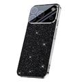 Funda híbrida con purpurina brillante para iPhone 17 Pro - Negra