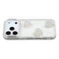 Funda híbrida Amor brillante y perla para iPhone 17 Pro - Transparente
