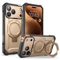 Funda MagSafe iPhone 17 Pro Supcase Unicorn Beetle Grip Mag - Oro Desierto