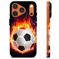 Funda de TPU para iPhone 17 Pro - Pelota de Fútbol en Llamas