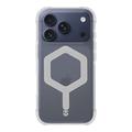 Funda Tactical MagForce Hexagon para iPhone 17 Pro - Compatible con MagSafe - Blanca / Transparente
