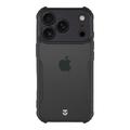 Funda iPhone 17 Pro Tactical Quantum Stealth con esquinas reforzadas - Transparente / Negra
