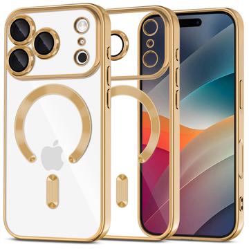 Funda Tech-Protect MagFlex para iPhone 17 Pro - Compatible con MagSafe - Transparente / Dorado