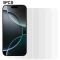 Protector de pantalla de vidrio templado para iPhone 17 Pro - 9H - Case Friendly - 5 Udds. - Transparente